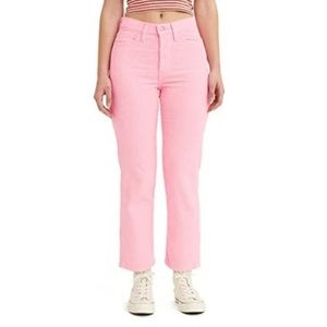 Levi’s Wedgie Straight Pink Cords/Corduroy Jeans 26/29 NEW NWT